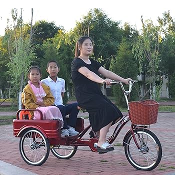 クークル　青 三輪自転車 クッション付き座席 前後バスケット付き クークル 青 三輪自転車 クッション付き座席 前後バスケット付き